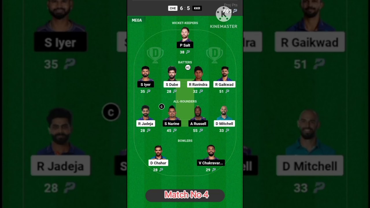 CHE VS KKR T20 IPL Match No 22