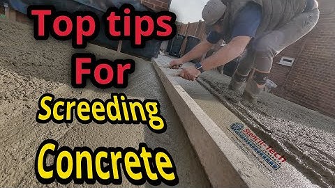 Screed concrete like this to avoid amateur mistakes! #concrete #screeding