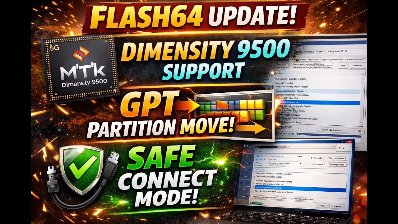 Flash64 Ultra v1.02.11.2026 Update | MTK Dimensity 9500 Support, GPT Partition Move