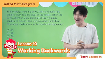 Spark Math | Working Backwards | Gifted | Singapore GEP HAL | SMO AMO SASMO | Primary Math Heuristic