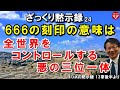 #296 ざっくり黙示録シリーズ24「666の刻印の意味は－全世界をコントロールする悪の三位一体」ヨハネの黙示録 13章後半より 高原剛一郎 2021年6月10日 聖書メッセージの集い