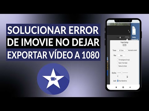 Cómo solucionar el error de IMOVIE cuando no me deja exportar video a 1080p 60f
