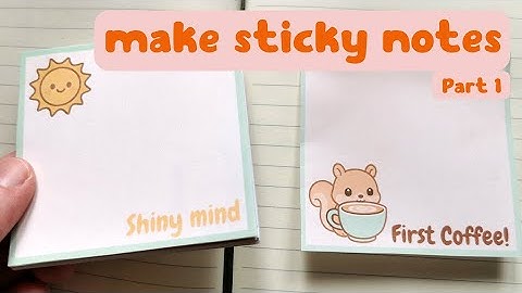 🖌️ How to Design Cute DIY Sticky Notes in Canva 📝 | Aesthetic & Printable at Home Part 1