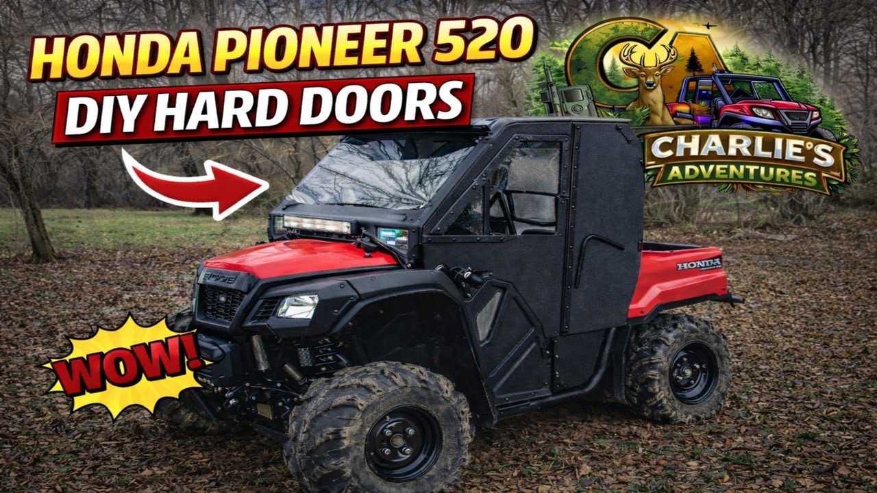 Honda Pioneer 520 DIY Hard Doors Part 5 - YouTube