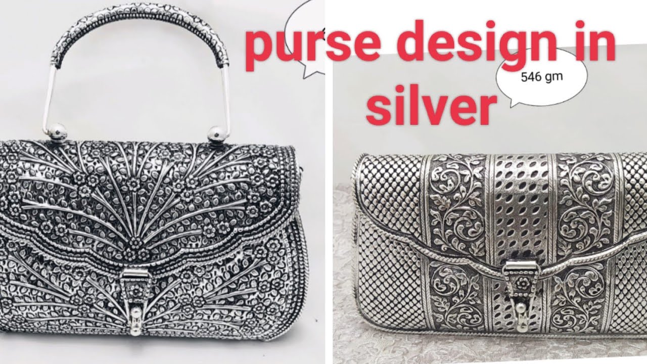 chokhahaar.com | Silver clutch purse, Silver handbag, Silver bags