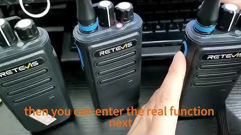 Single frequency repeater function test! Retevis P1 high power superheterodyne AES256 DMR radio.