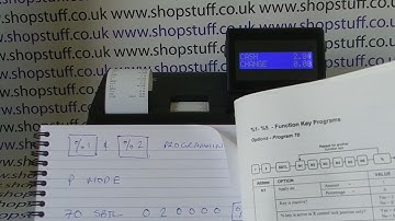 How To Program %1 %2 Discount Buttons To Give Discount Off Subtotal Sam4S ER-900 Cash Registers