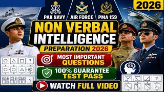 PAK NAVY | PAF | PMA 159 | Non-Verbal Intelligence Test Preparation 2026 | Most Important Repeated