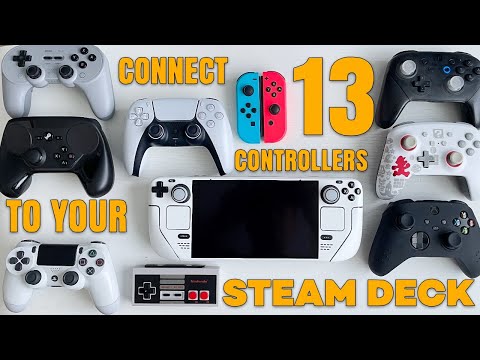 Connect 13 Controllers to Steam Deck. Dualsense. Dualshock. Joycons. PowerA