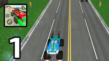 Monster Truck Racing Games Transform Robot games - Gameplay Walkthrough Part 1 (IOS, Android)