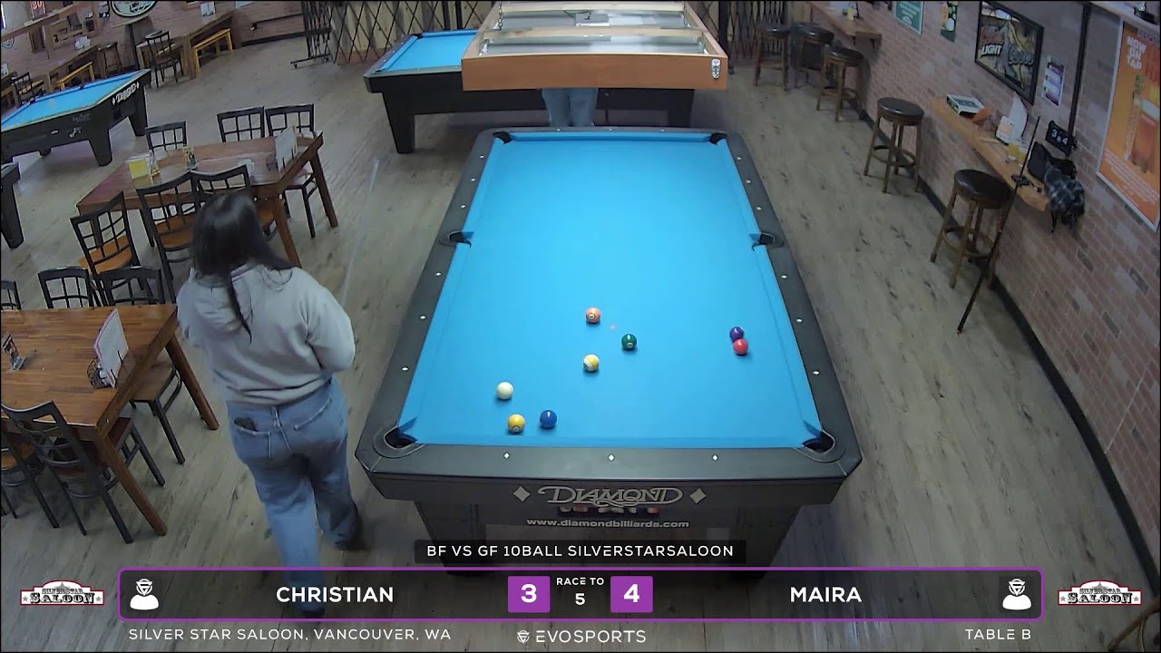 CHRISTIAN  vs MAIRA  - SILVER STAR SALOON - TABLE B | EvoSports