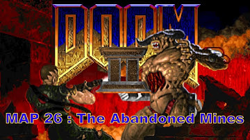 Doom II: Hell on Earth walkthrough no commentary MAP 26: The Abandoned Mines (All secrets)