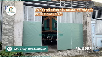 Ms5997 |BÁN LÔ ĐẤT ĐƯỜNG 30.4, DT:  110M2 (5x20) | GIÁ 2TỶ260 | VŨNG TÀU | BĐS LƯỢNG TÍN