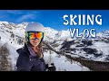 Skiing in the Italian Alps at Pila Ski Resort in Aosta Valley