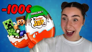 Gasté 100 En Los Nuevos Kinder Joy De Minecraft