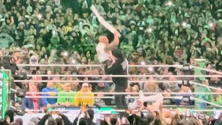 Undertaker returns and destroys The Rock - WWE Wrestlemania 40