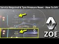 TPMS &amp; Service Required Warning Reset - How To DIY - Renault ZOE