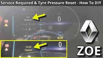 TPMS & Service Required Warning Reset - How To DIY - Renault ZOE