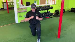 1/2 Kneeling Diagonal Chop