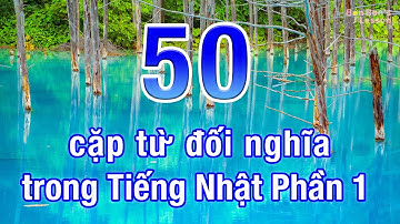 (Vietnamese) 50 Cặp từ đối nghĩa Tiếng Nhật Phần 1