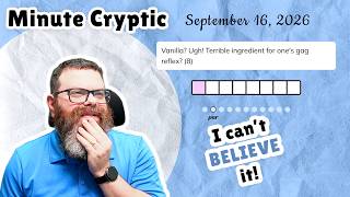 Unedited Minute Cryptic September 16, 2026