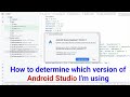 How to check android studio version in android studio