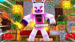 Winning Bed Wars With Funtime Foxy, Bon Bon, and Puppet! Minecraft FNAF Roleplay