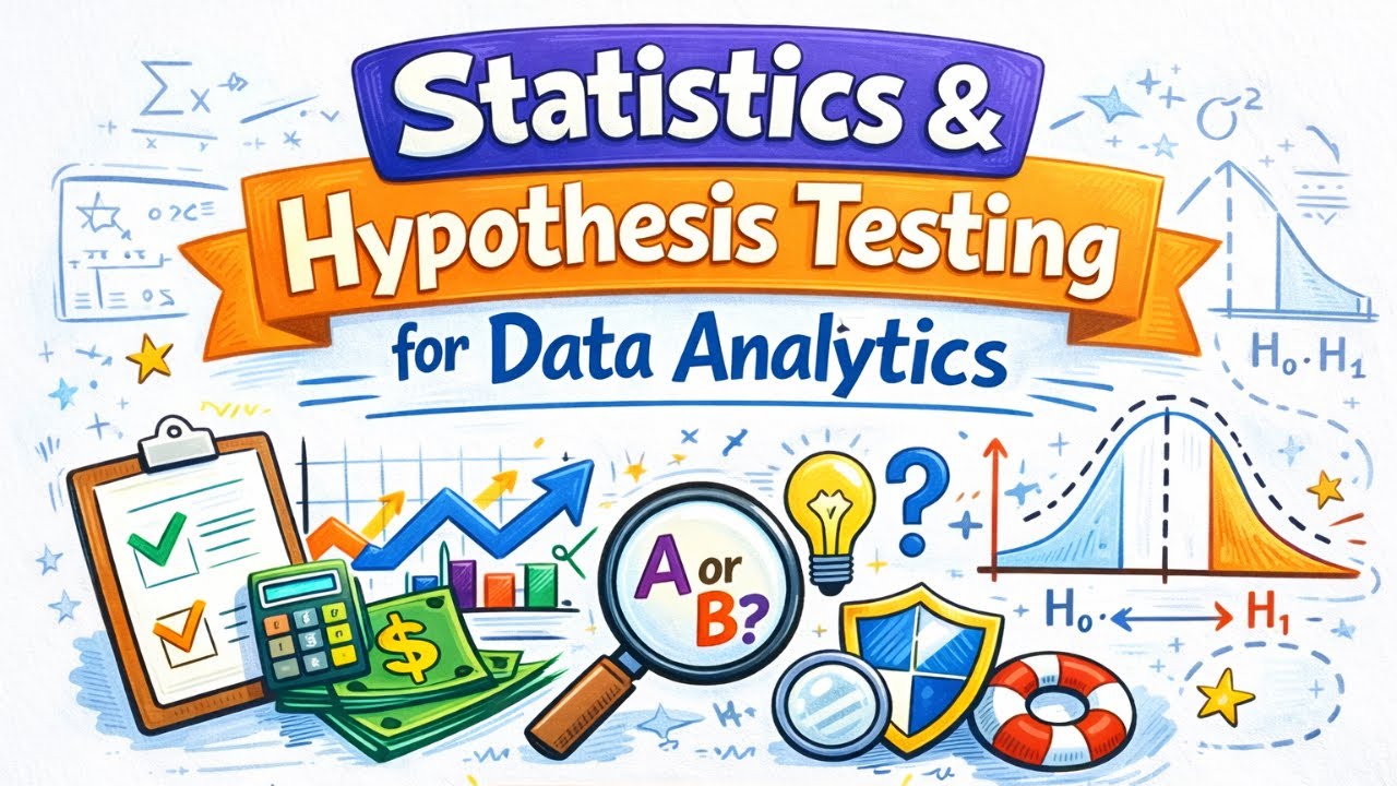 Day 5: Statistics & Hypothesis Testing for Data Analytics | Explained ...