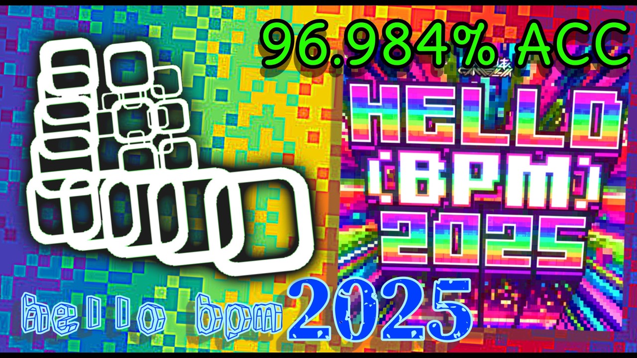 Beating Hello (BPM) 2025 with the DUMBEST settings.. (Rhythia)