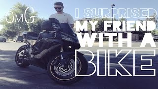 I Surprised My Friend With His Dream Bike | MotoVlog