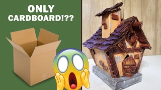 Cardboard Witch Hut in Minutes!! | LEARN NOW! #shorts #halloweencrafts