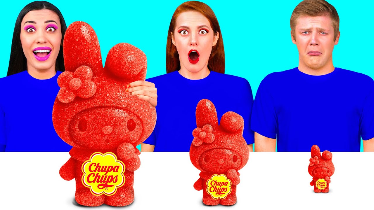 Большая, Средняя или Маленькая Тарелка Челлендж | Крутые Трюки с Едой от TeenChallenge