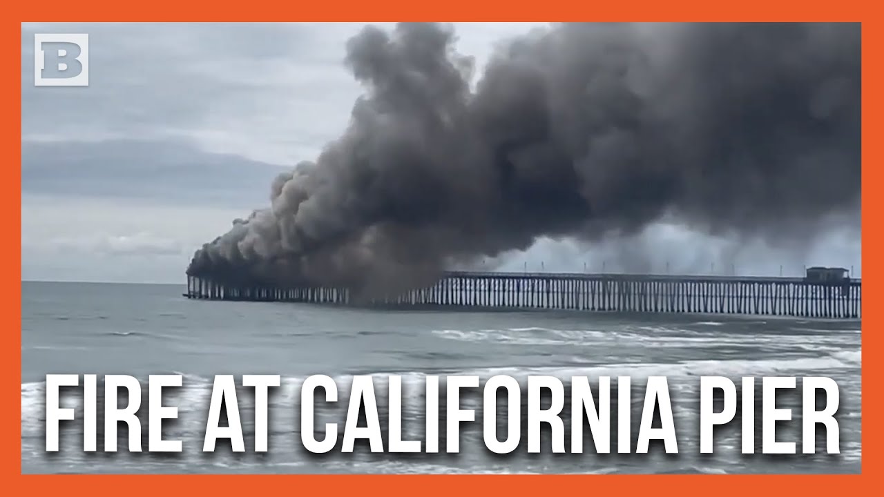 Fire Breaks Out from Closed Restaurant at Oceanside Pier in California ...