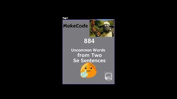 884. Uncommon Words from Two Sentences || Leetcode || Java || Problem of the day