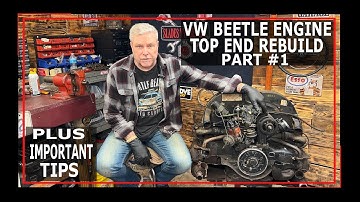 VW BEETLE ENGINE TOP END REBUILD PART #1 - HOW TO REBUILD A VW BEETLE MOTOR  - #vwbeetle #VWBUG