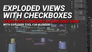 Blender Exploder Tool Checkbox Explode Tutorial | #b3d #blender #blender3d #cad #bim