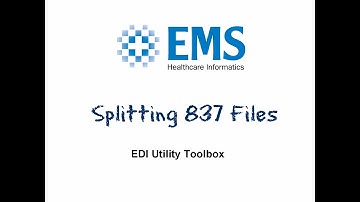 EDI Toolbox Training: (6) 837 File Splitter and Extractor