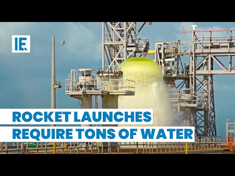 Why rockets eject half a million gallons of water