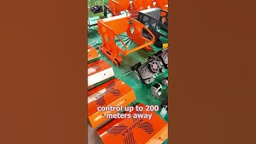 #remote #cutter #mower wireless radio control tracked grass cutting machine made by Vigorun Tech