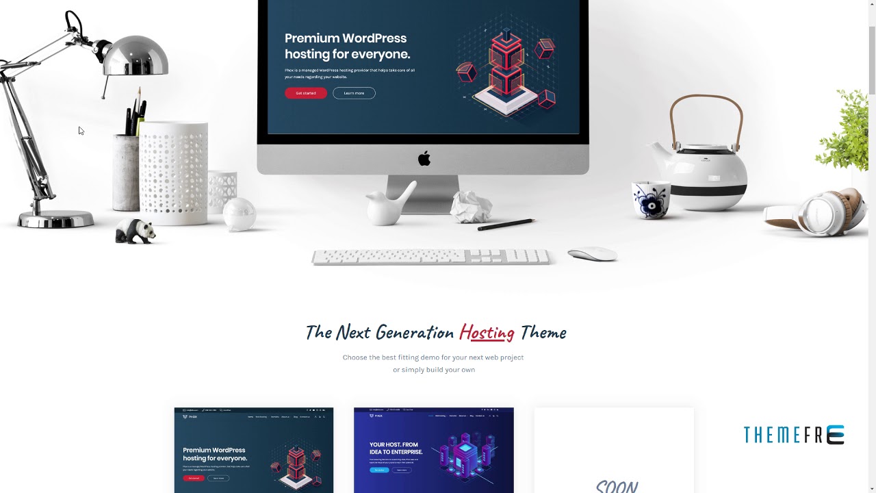 Phox - Responsive Hosting WordPress Theme Malcom Nyoman