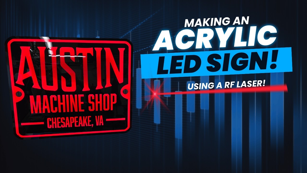 Machine Signal Light Customize Making an Acrylic LED Machine Shop Sign - YouTube