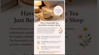 Can Chamomile Tea Reduce Stress &amp; Improve Sleep? #youtubeshorts #food #youtube #viral#chamomiletea