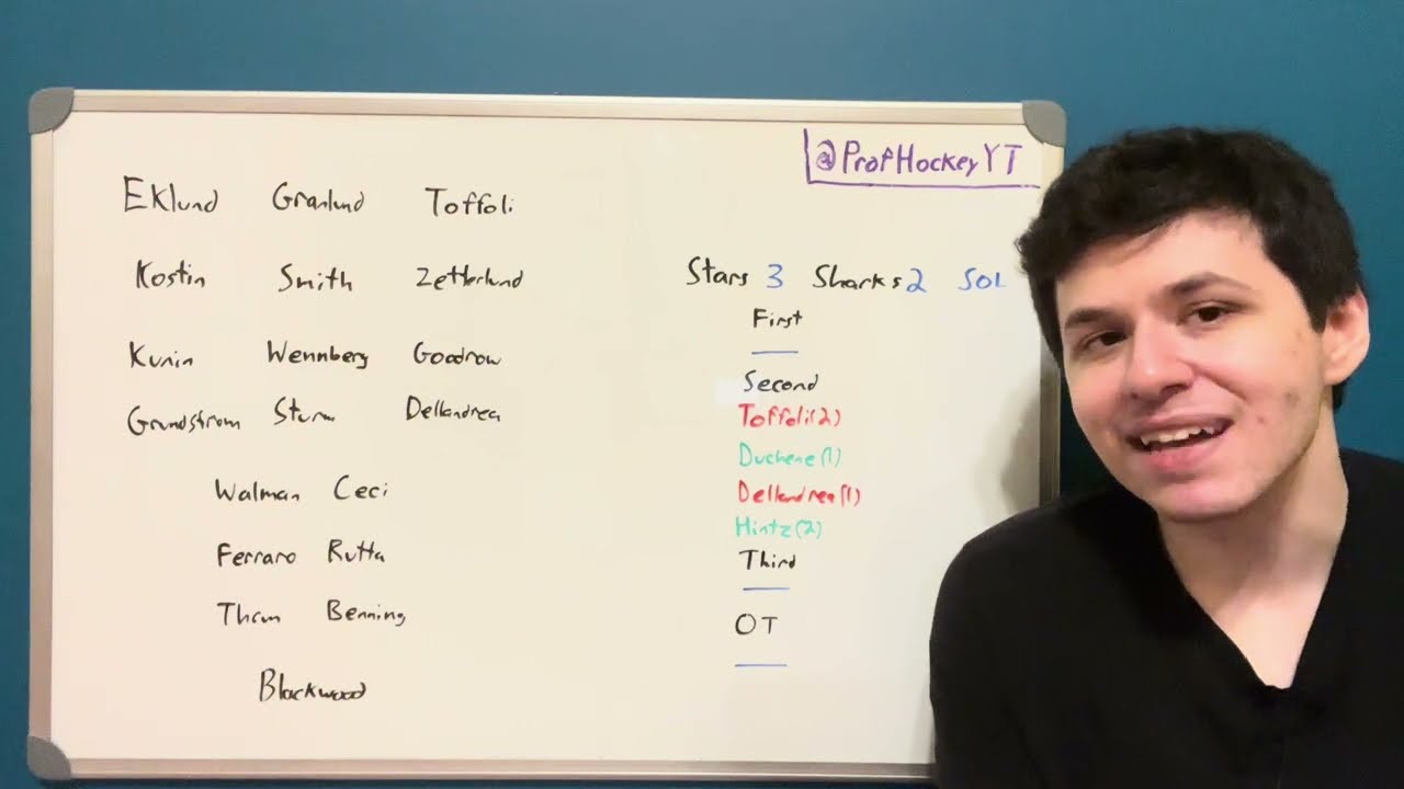 San Jose Sharks 24-25 Regular Season Review: Game 3 Sharks @ Stars - YouTube