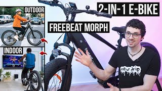 GameChanger! Indoor Fitness x Outdoor Riding - Freebeat Morph 2-In-1 E-Bike - Review &amp; Test