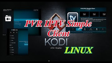 KODI - LINUX - Missing PVR Simple Client  in TV - configure your IPTV channels! Debian based Linux