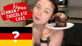 Vegan german chocolate cake // the ...