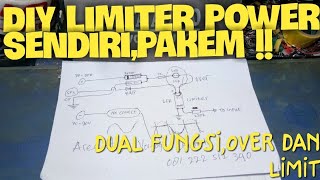 Limiter schematic and installation tutorial || dual function led over and limiter