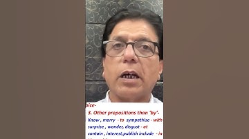 Other Prepositions than 