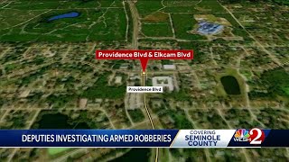 Volusia County deputies investigating 2 armed robberies in Deltona