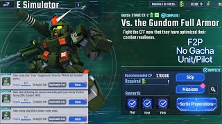 SDG G Generation Eternal E Simulator: U.C. 0079 - Vs. the Gundam Full Armor (F2P)